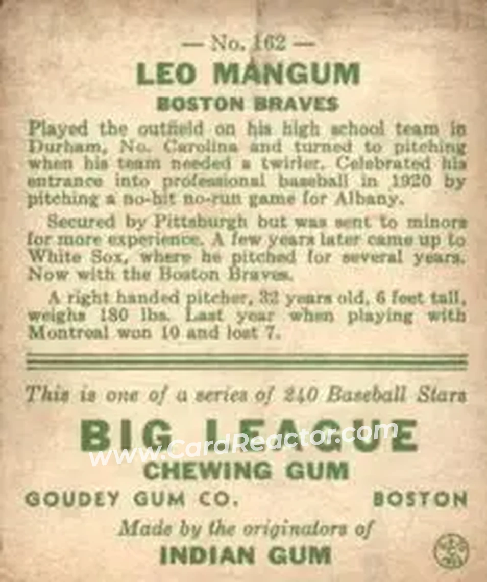 Back of Leo Mangum