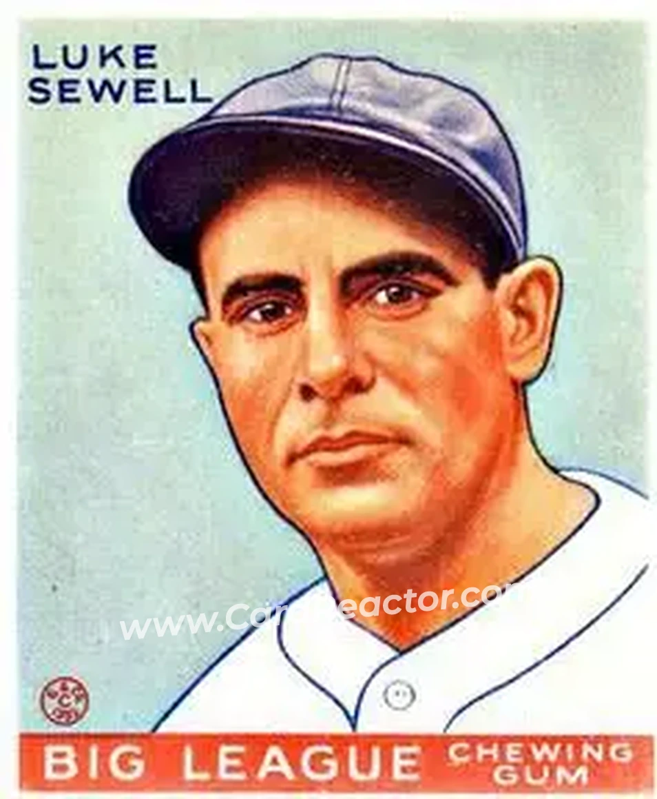 1933 Goudey (R319) #163 Luke Sewell