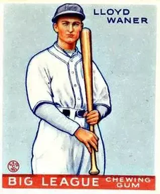 1933 Goudey (R319) #164 Lloyd Waner
