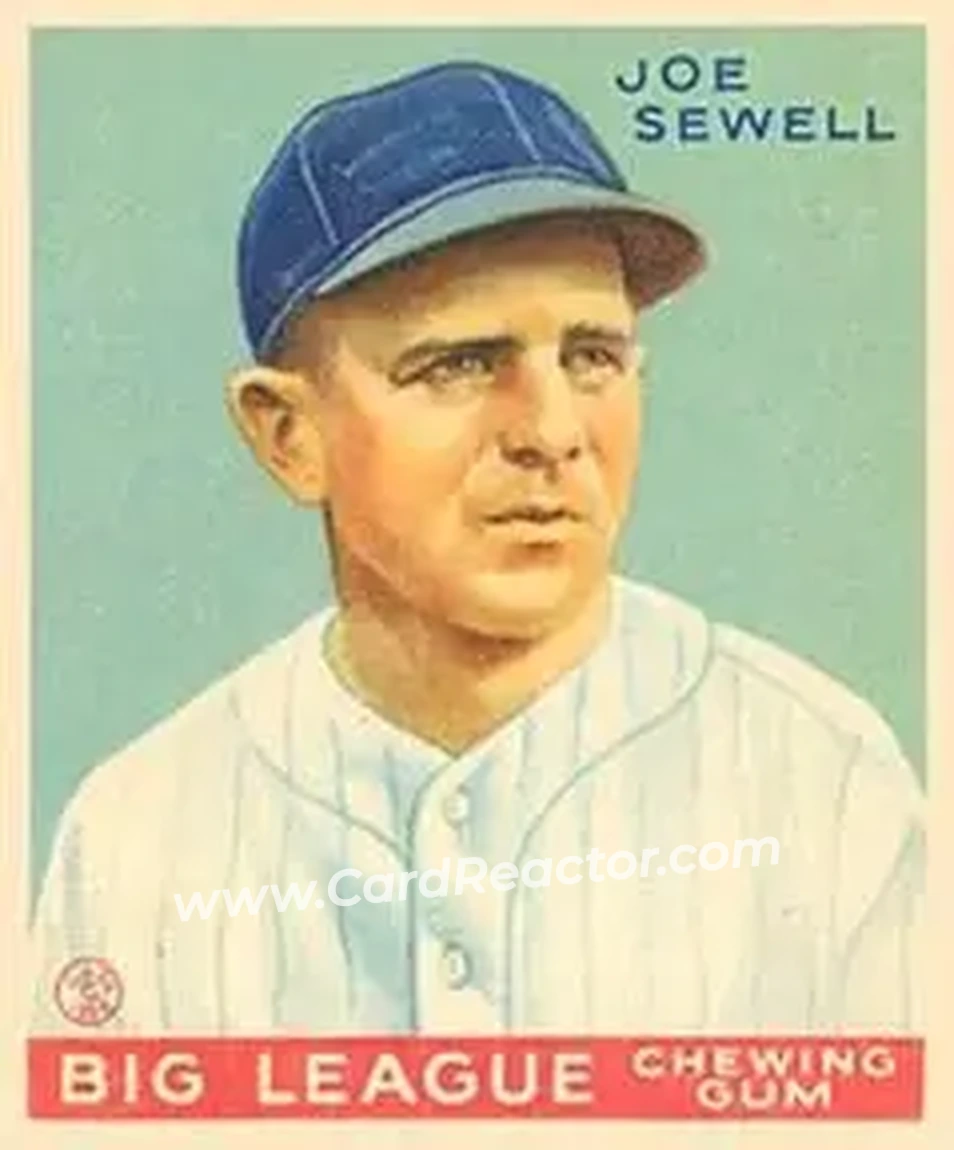 1933 Goudey (R319) #165 Joe Sewell
