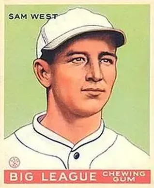 1933 Goudey (R319) #166 Sam West