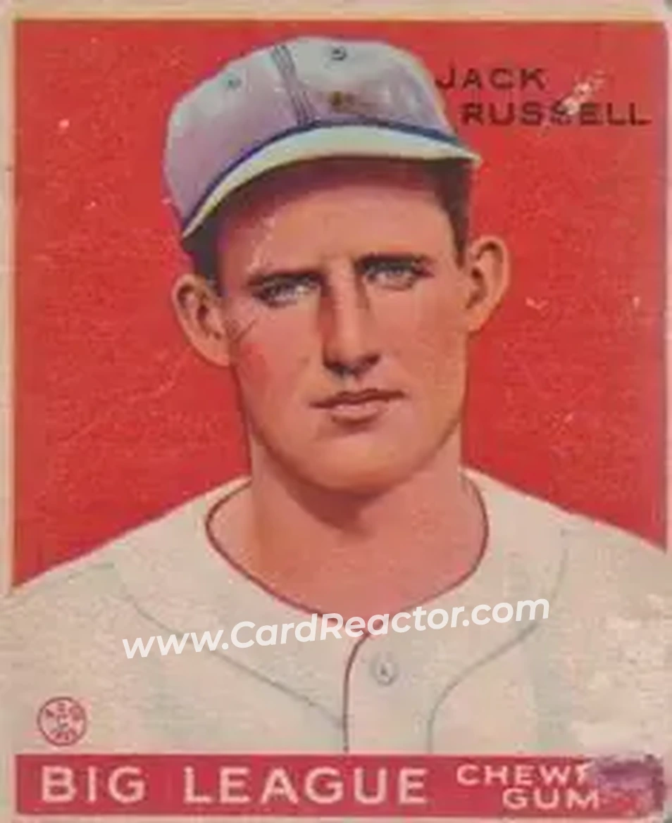 1933 Goudey (R319) #167 Jack Russell