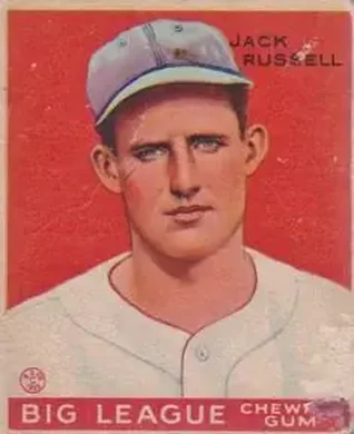 1933 Goudey (R319) #167 Jack Russell