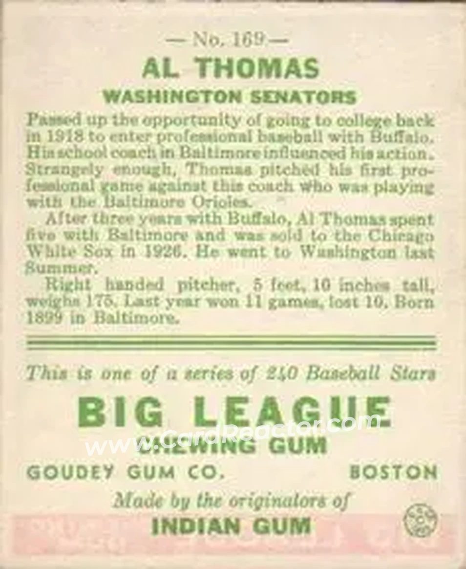 Back of Al Thomas