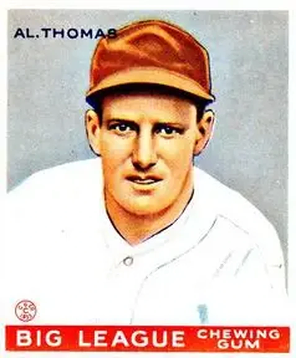 1933 Goudey (R319) #169 Al Thomas