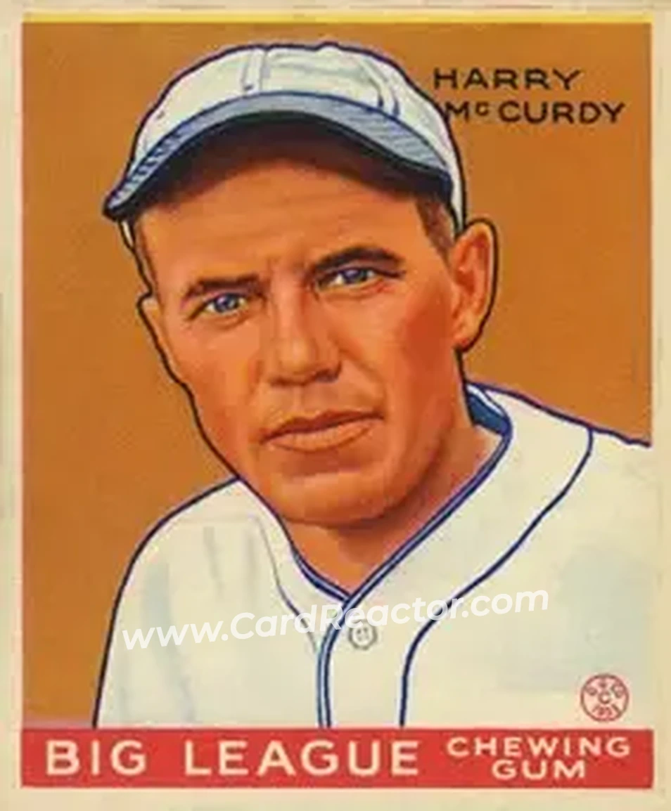 1933 Goudey (R319) #170 Harry McCurdy