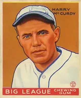 1933 Goudey (R319) #170 Harry McCurdy