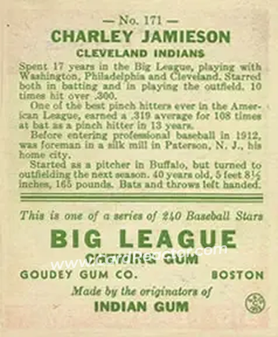 Back of Charley Jamieson