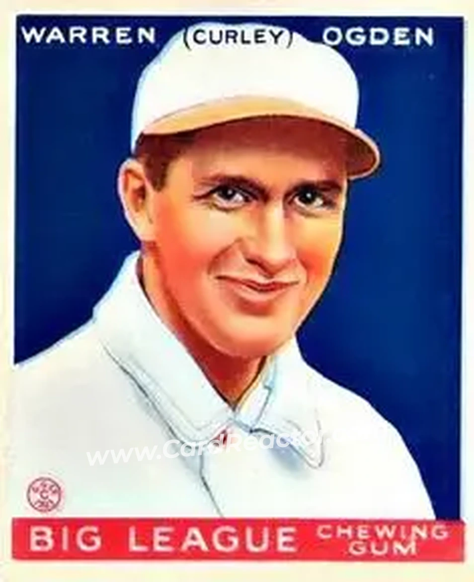 1933 Goudey (R319) #174 Warren “Curly” Ogden