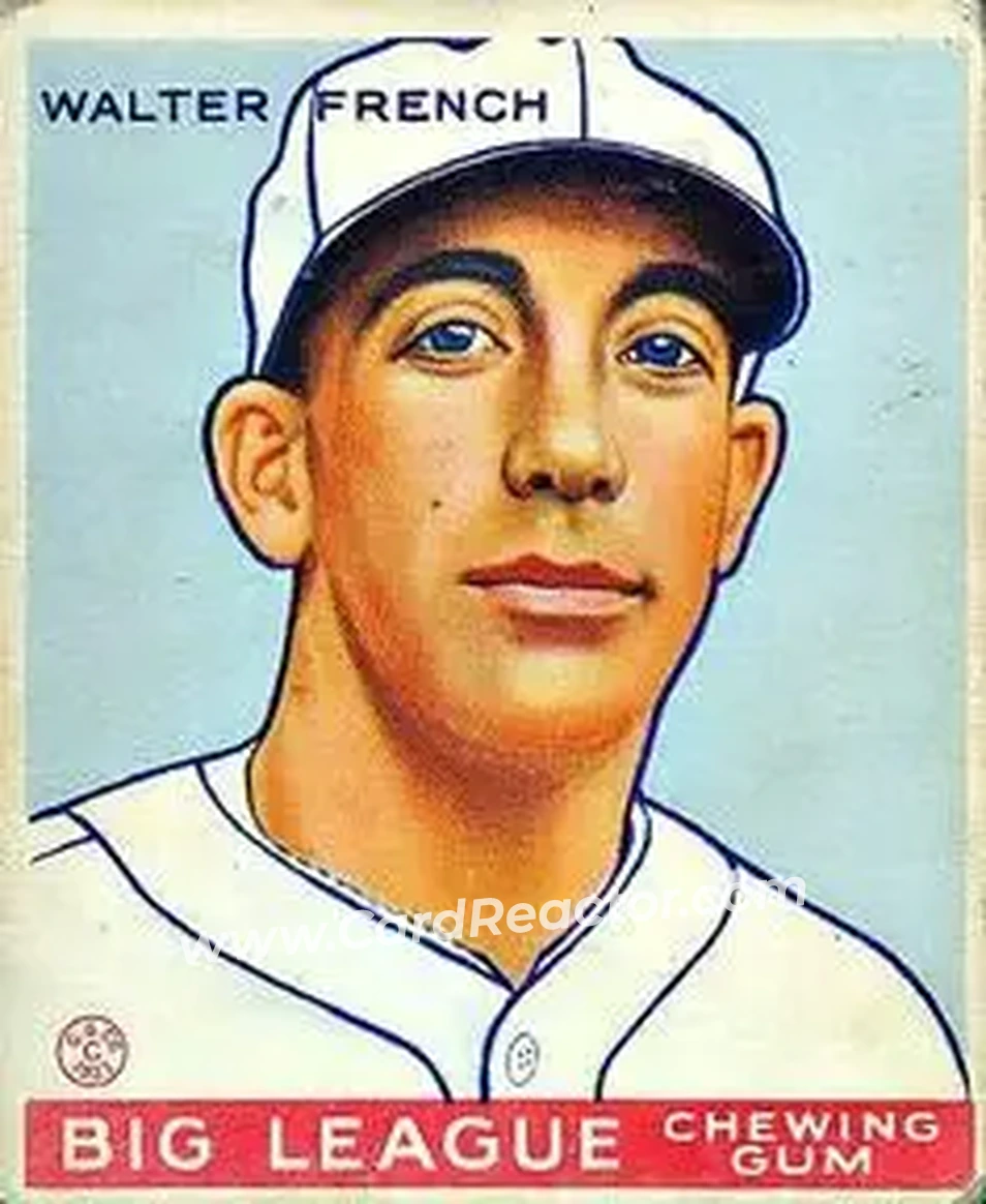 1933 Goudey (R319) #177 Walter French