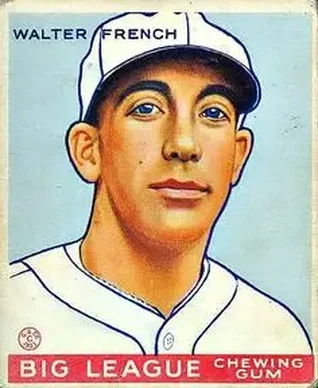 1933 Goudey (R319) #177 Walter French