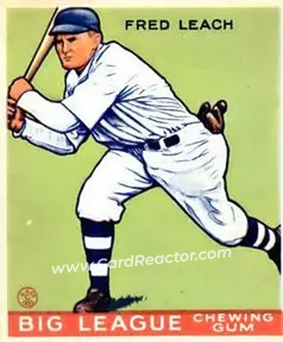 1933 Goudey (R319) #179 Fred Leach
