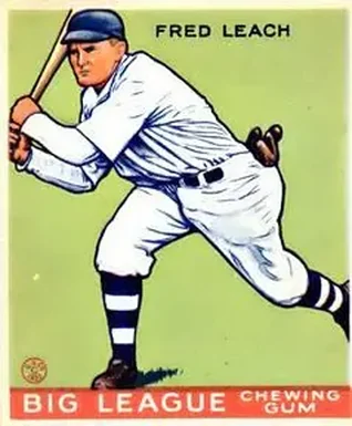 1933 Goudey (R319) #179 Fred Leach