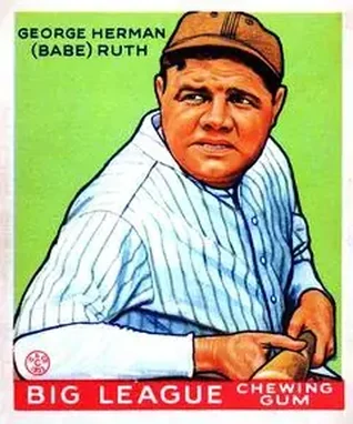 1933 Goudey (R319) #181 Babe Ruth