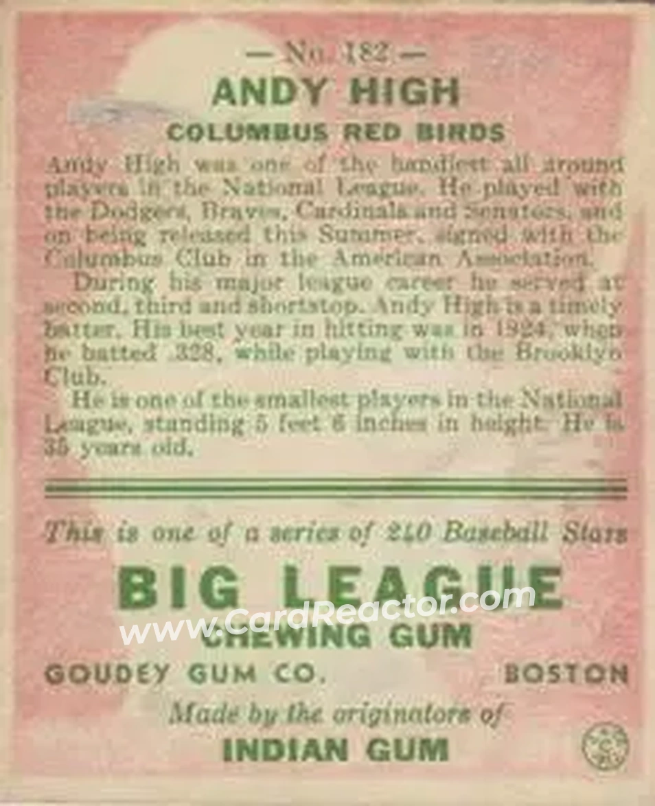 Back of Andy High