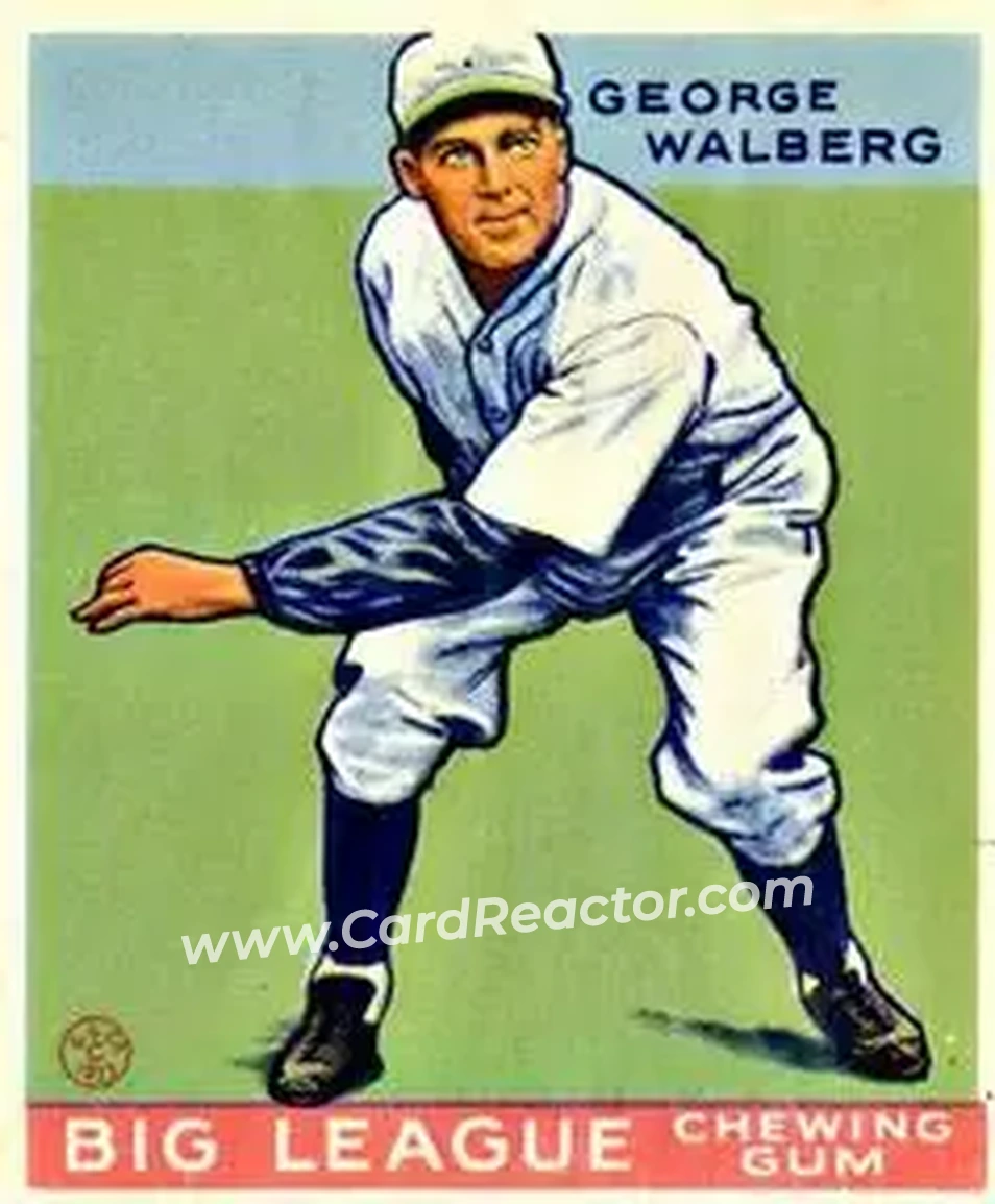 1933 Goudey (R319) #183 George Walberg