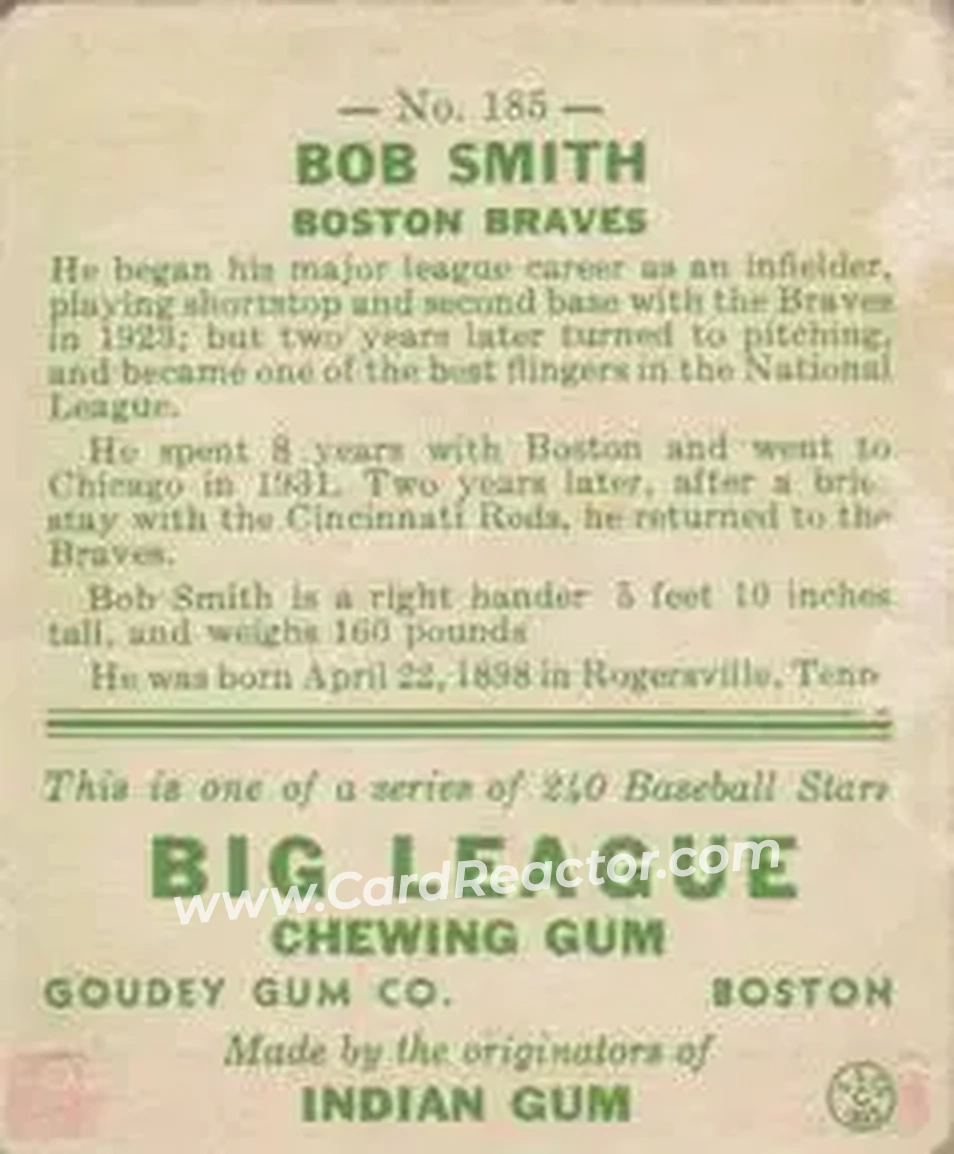 Back of Bob Smith