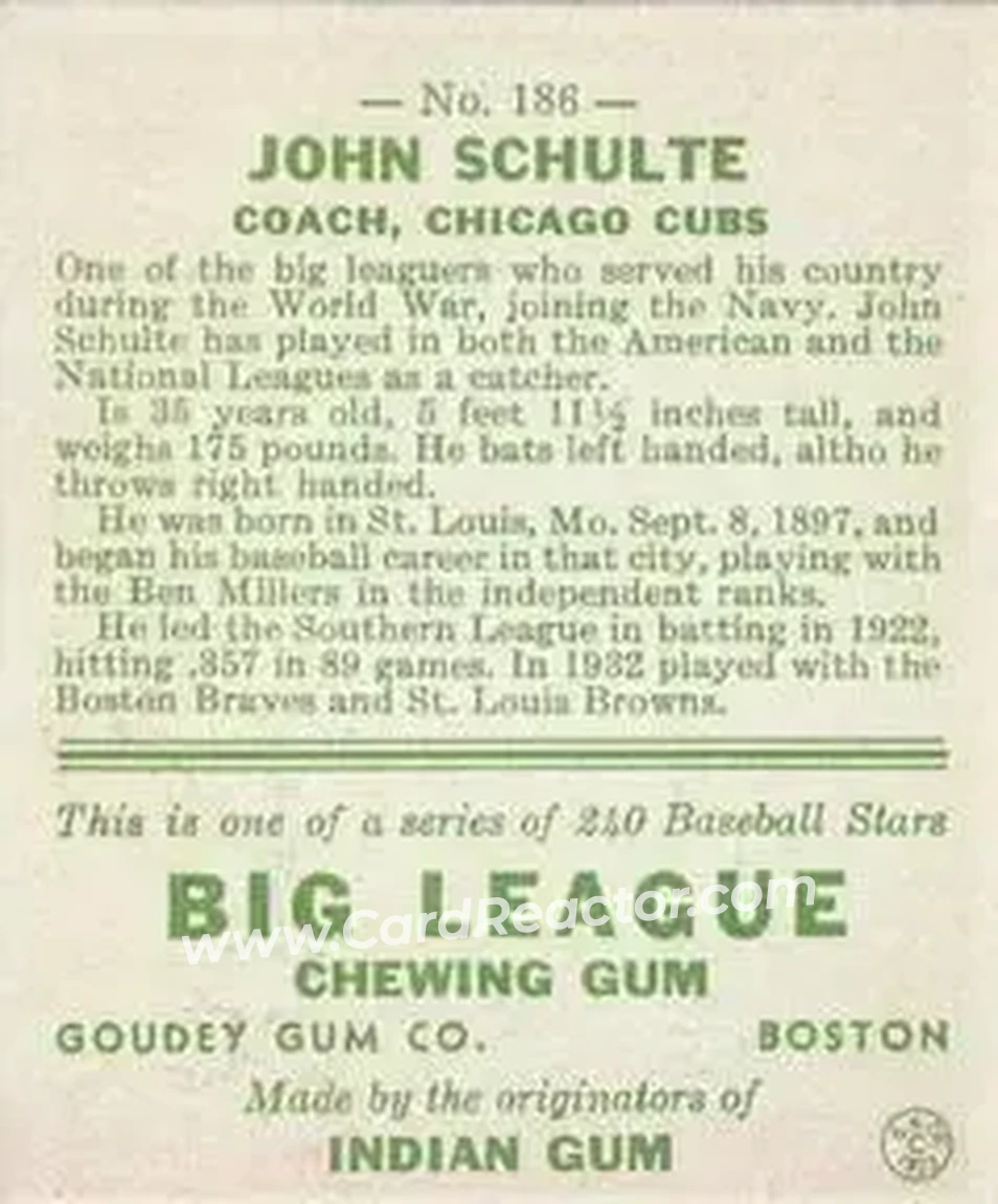 Back of John Schulte