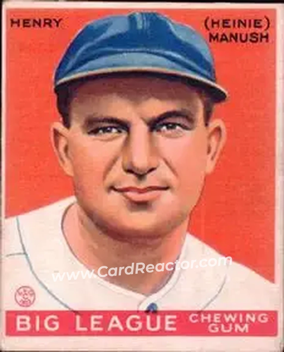 1933 Goudey (R319) #187 Heinie Manush