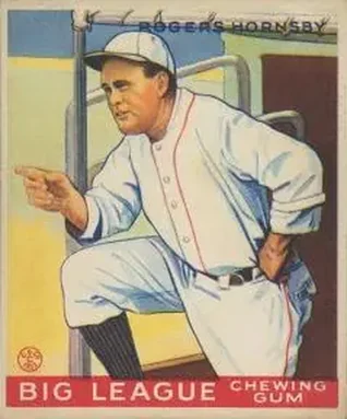 1933 Goudey (R319) #188 Rogers Hornsby
