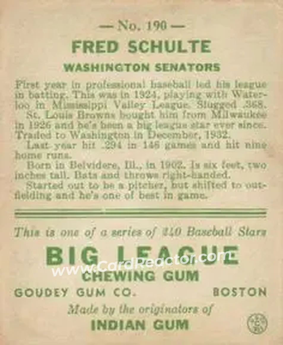 Back of Fred Schulte