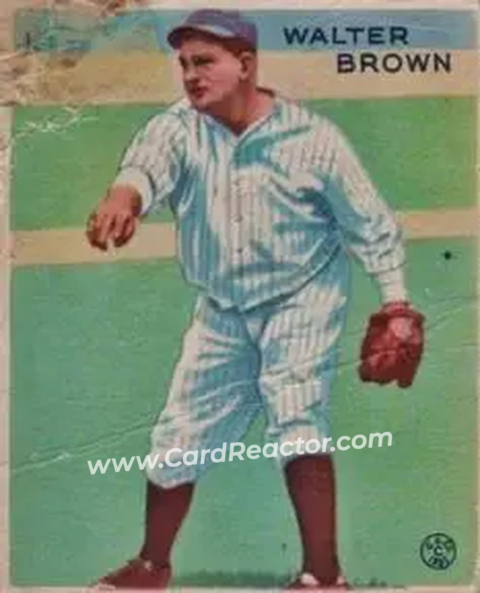 1933 Goudey (R319) #192 Walter Brown