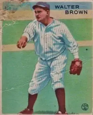 1933 Goudey (R319) #192 Walter Brown
