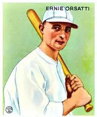1933 Goudey (R319) #201 Ernie Orsatti