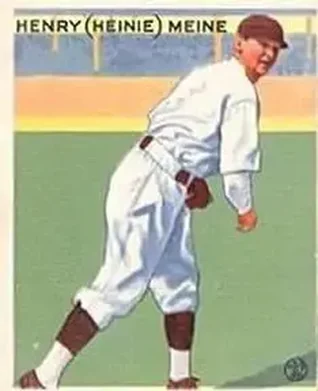 1933 Goudey (R319) #205 Henry “Heinie” Meine