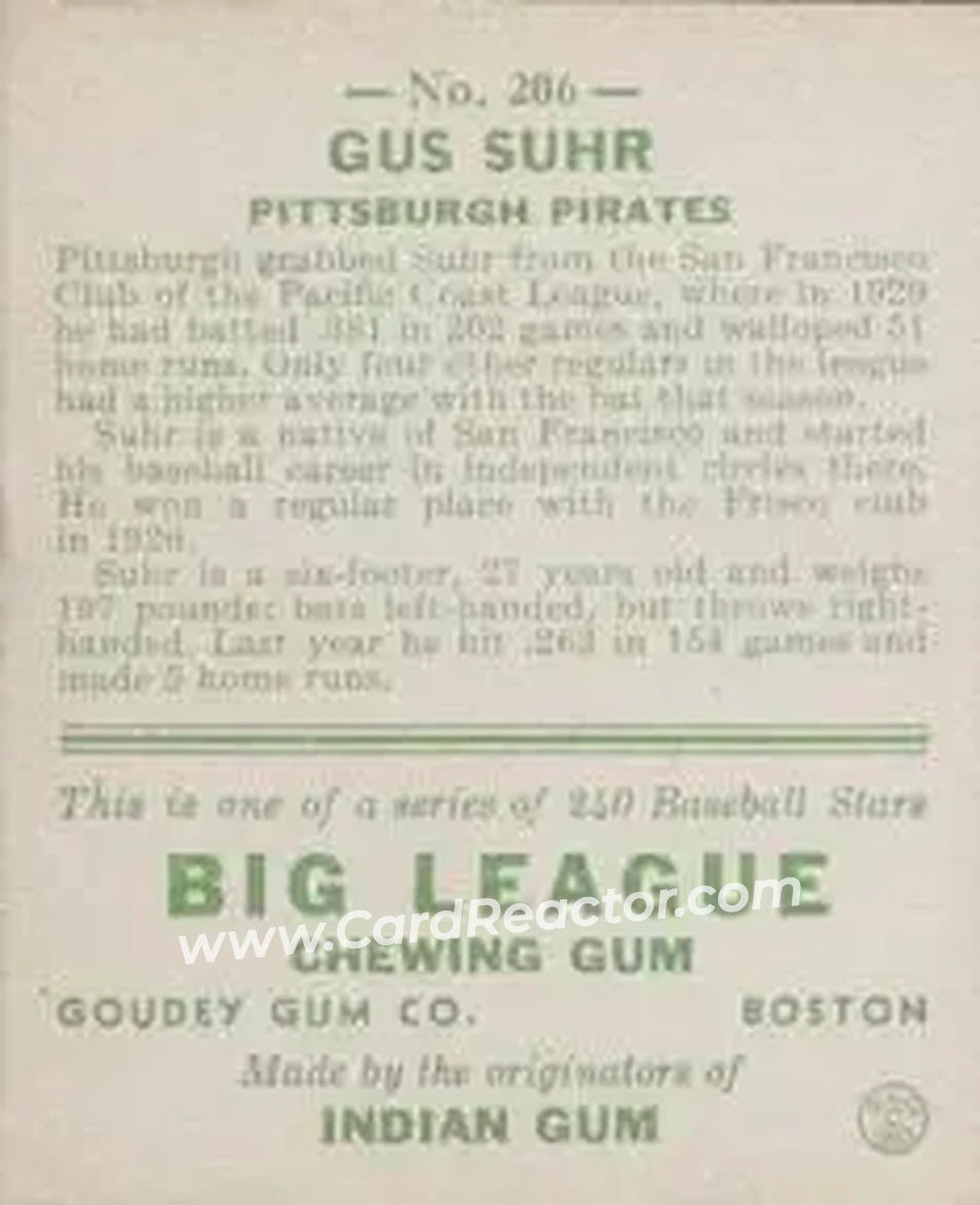 Back of Gus Suhr