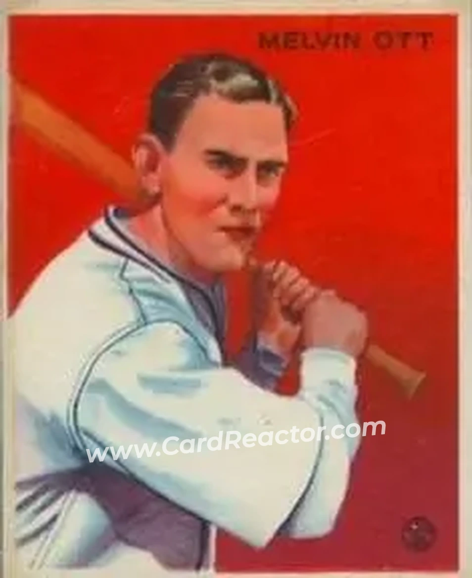 1933 Goudey (R319) #207 Mel Ott
