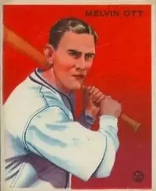 1933 Goudey (R319) #207 Mel Ott