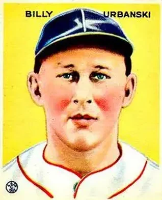1933 Goudey (R319) #212 Billy Urbanski