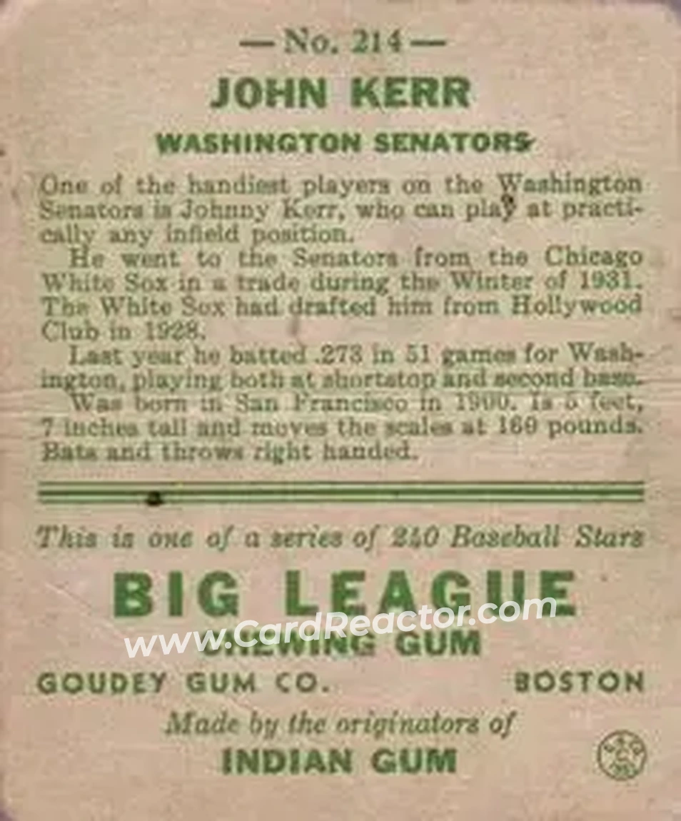 Back of John Kerr