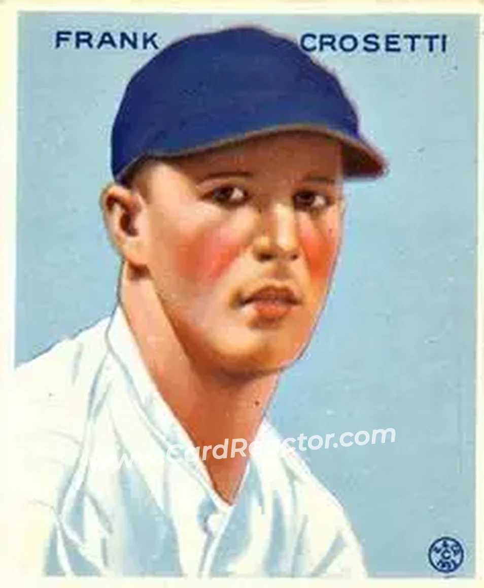 1933 Goudey (R319) #217 Frankie Crosetti