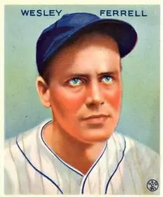 1933 Goudey (R319) #218 Wesley Ferrell