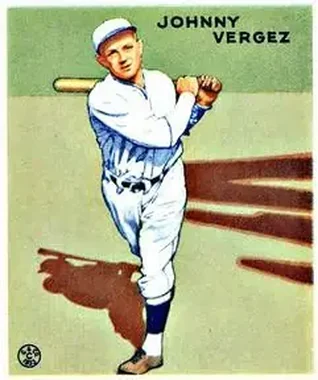 1933 Goudey (R319) #233 Johnny Vergez