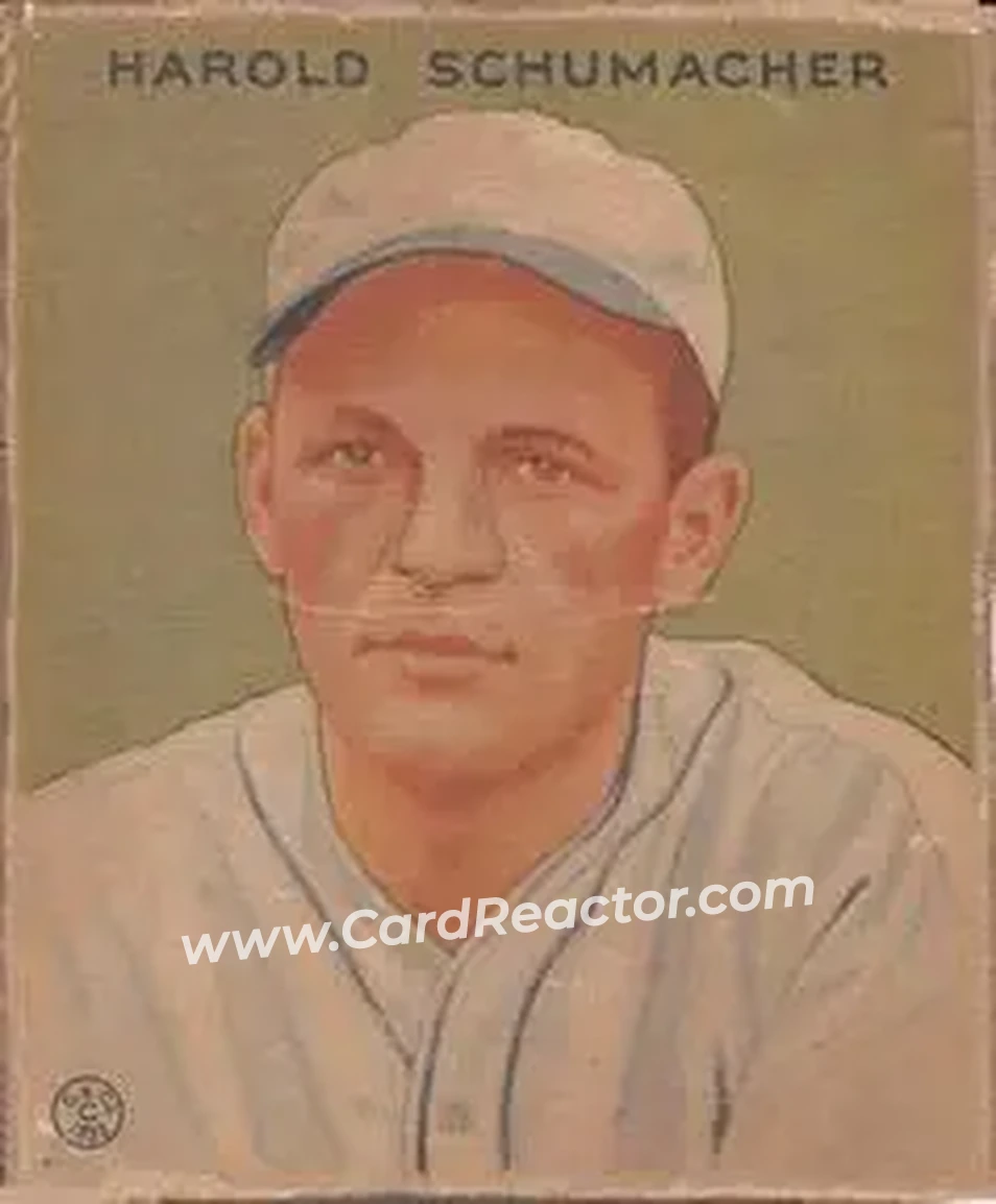1933 Goudey (R319) #240 Harold Schumacher