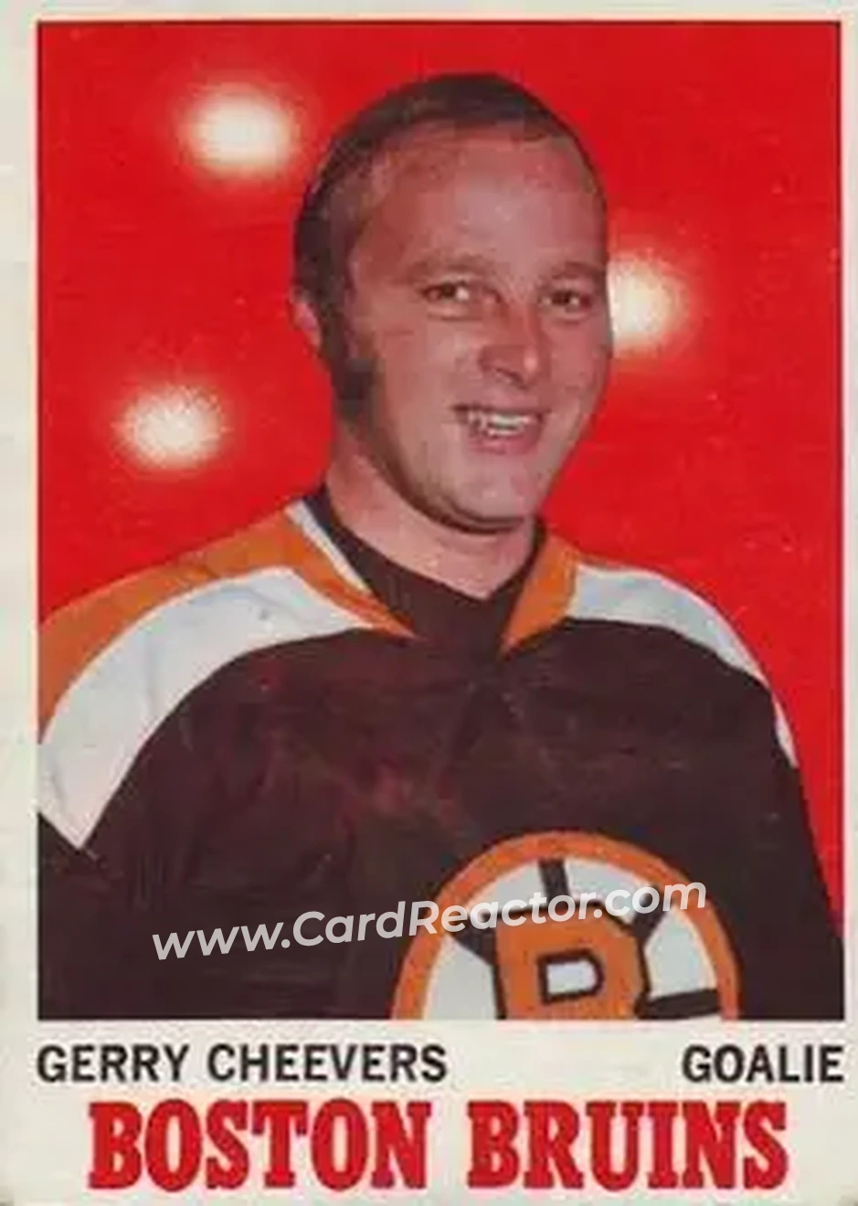 1970-71 Topps #1 Gerry Cheevers