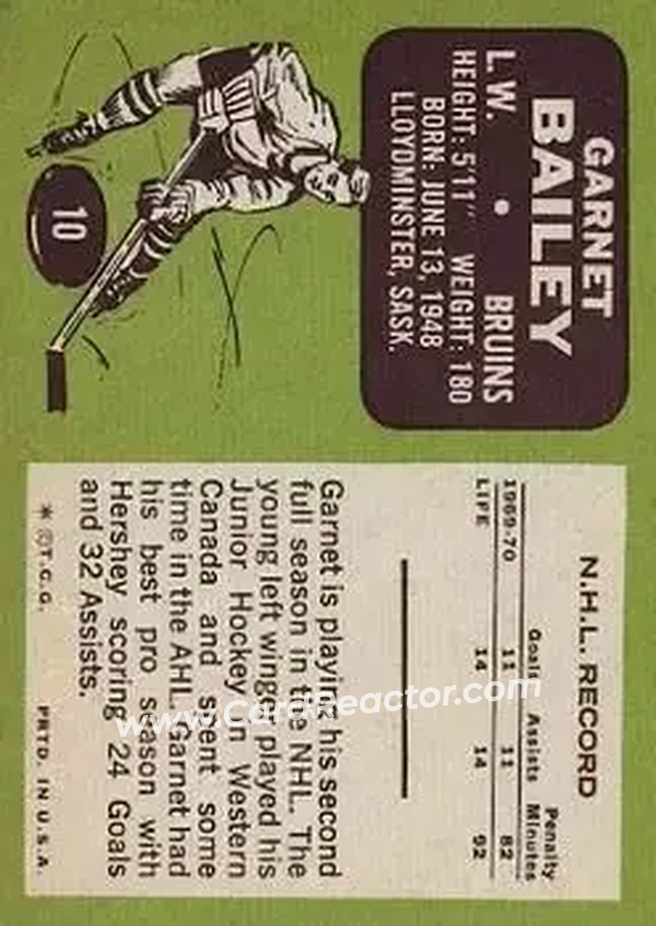 Back of Garnet Bailey
