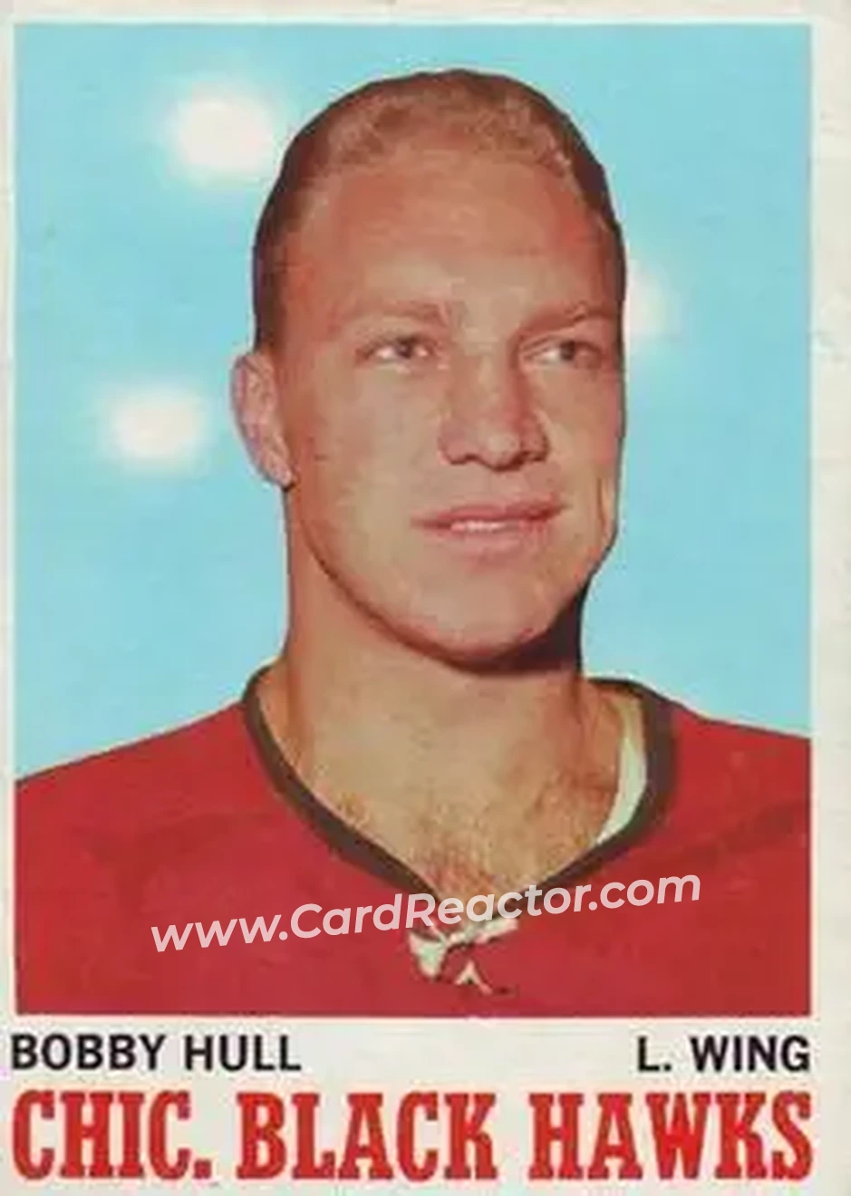 Front of Bobby Hull