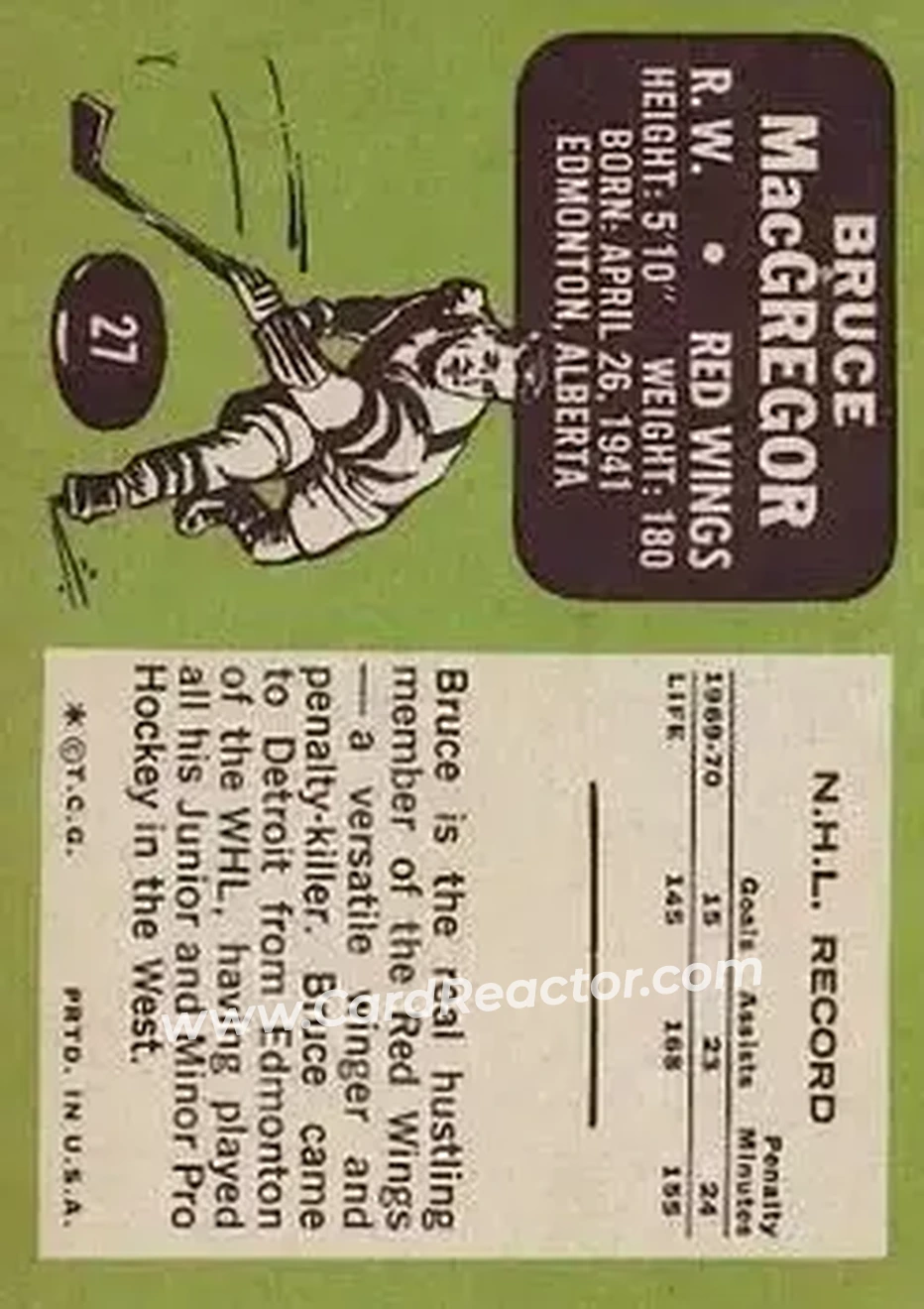 Back of Bruce MacGregor