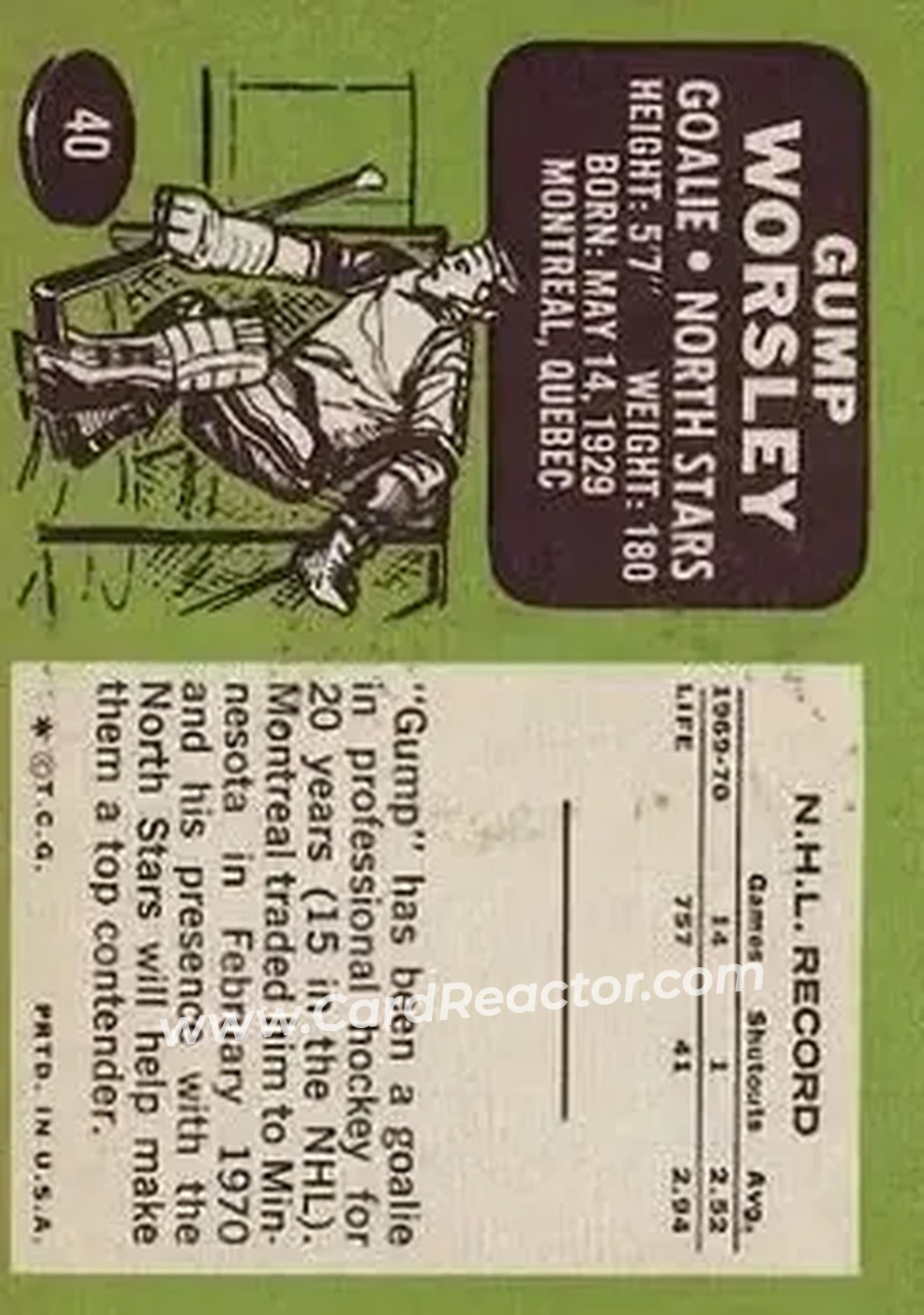 Back of Gump Worsley