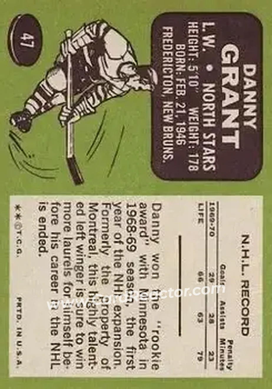 Back of Danny Grant