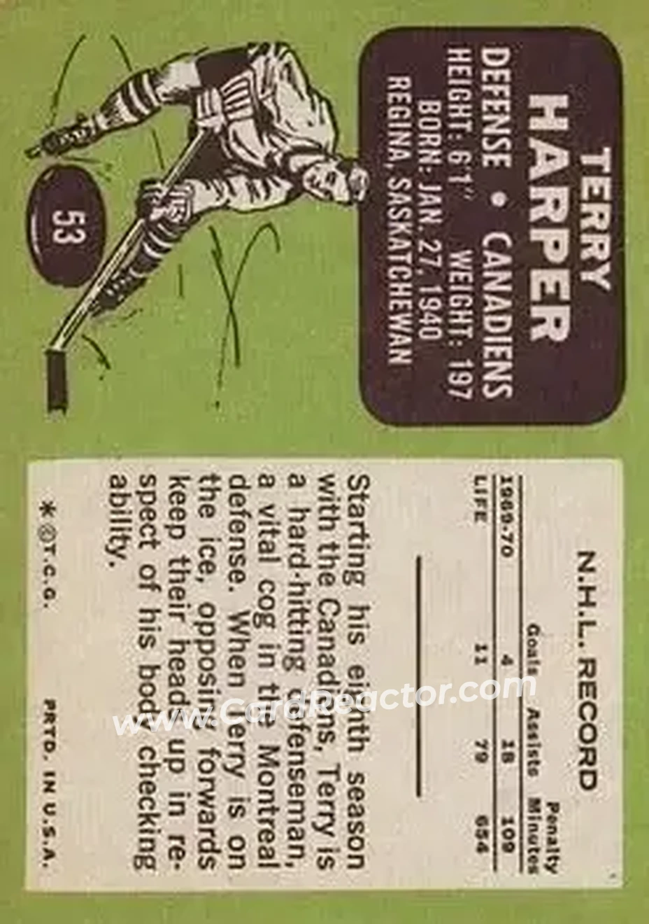 Back of Terry Harper