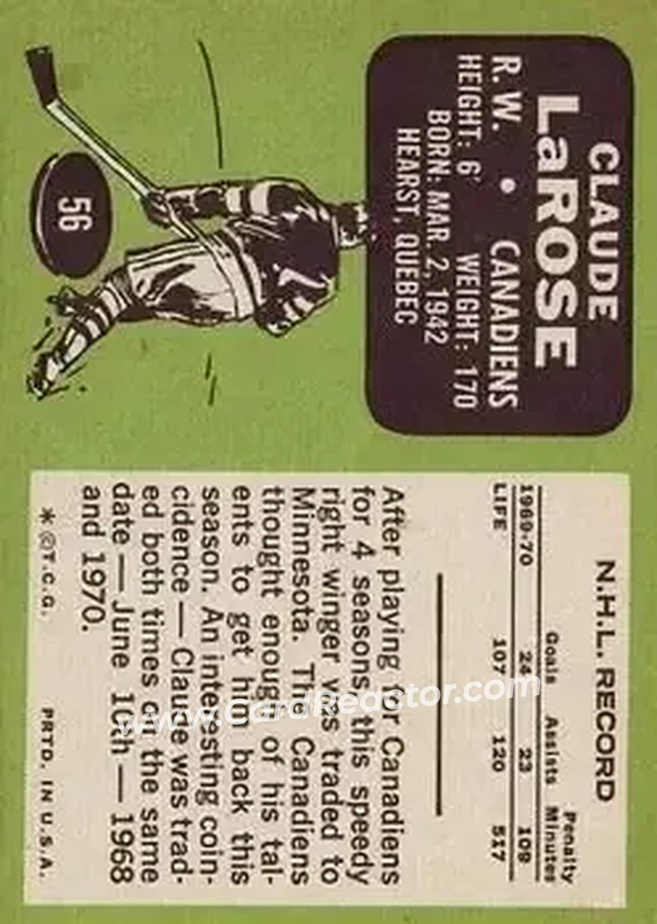 Back of Claude Larose