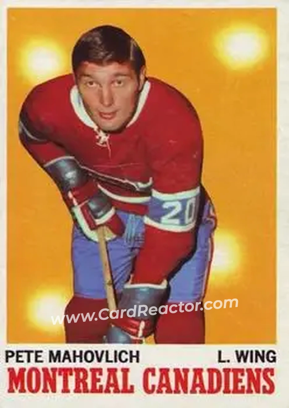 Front of Pete Mahovlich