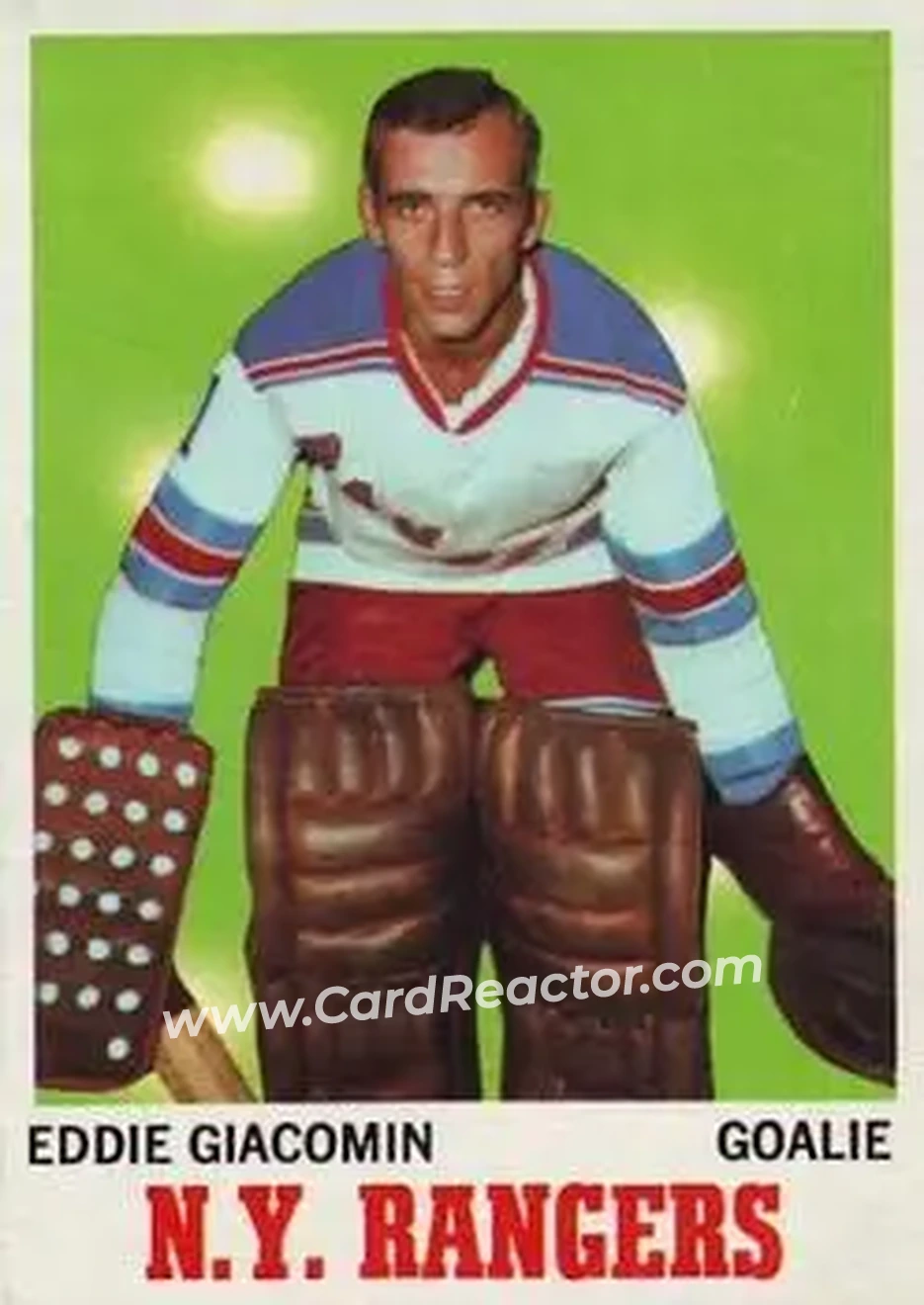 Front of Eddie Giacomin