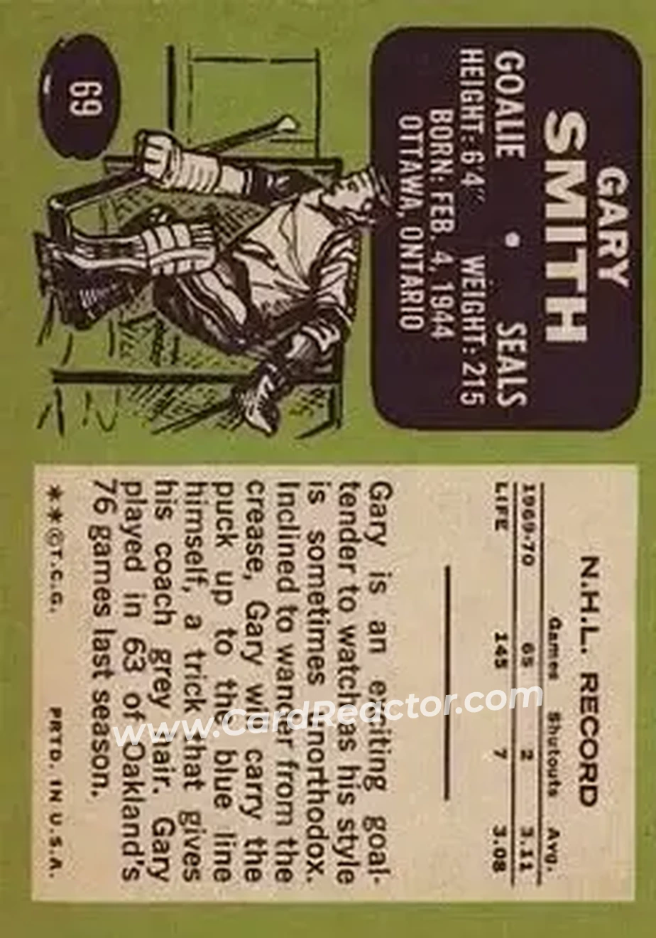 Back of Gary Smith