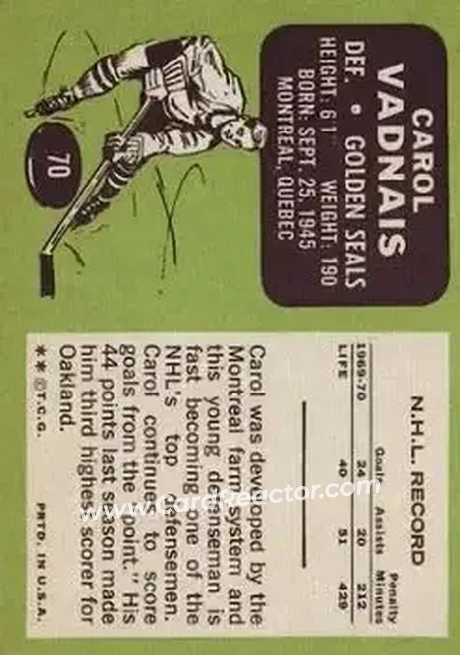 Back of Carol Vadnais